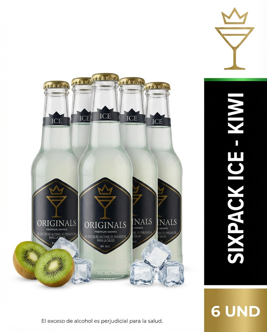 SIXPACK Originals ICE 6% ALC - MIX LYCHEE & KIWI