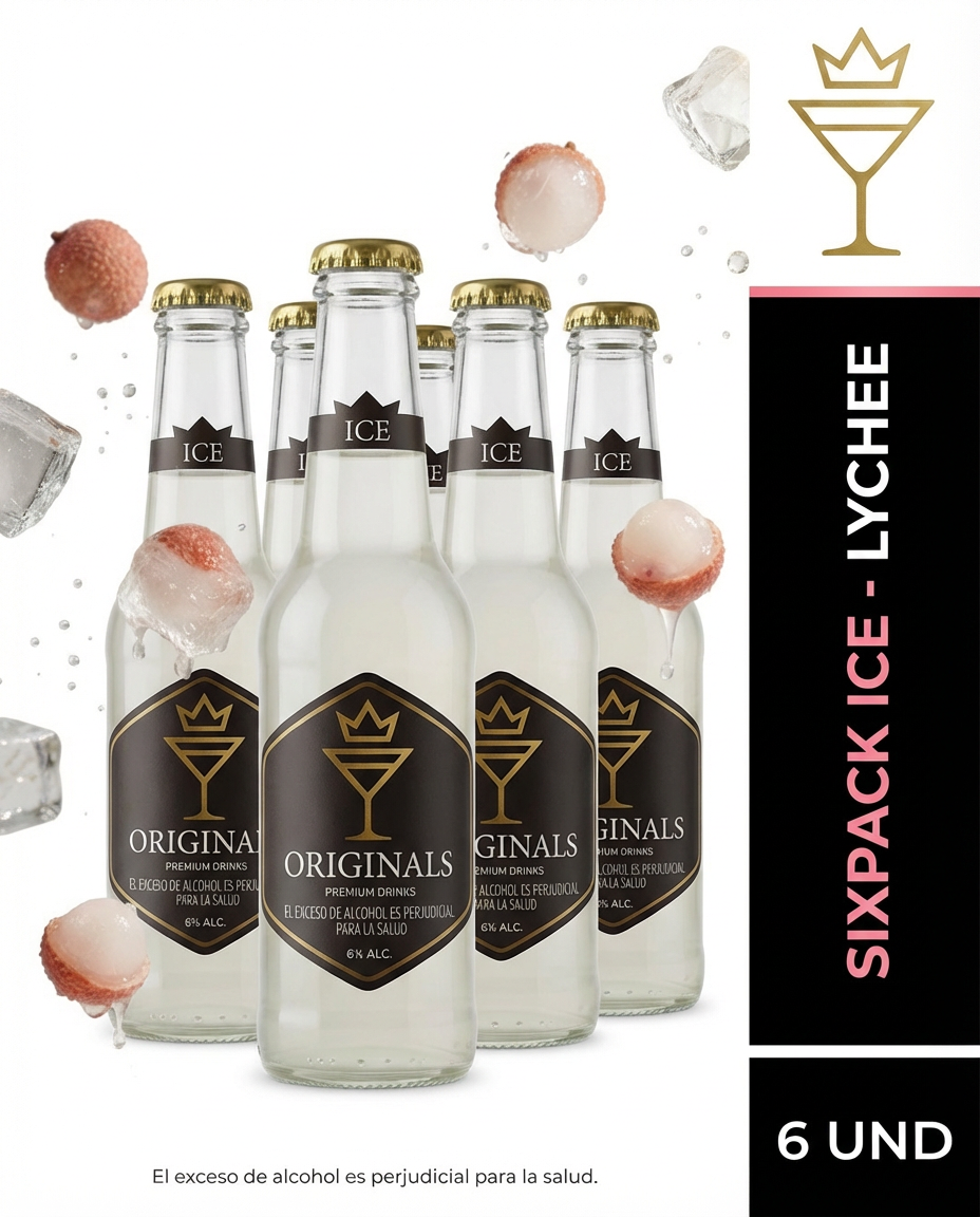 SIXPACK Originals ICE 6% ALC - LYCHEE